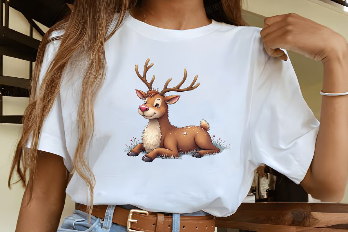 Funny Christmas Reindeer Clipart, an Illustration by CrexoraLab (Photo 4 of 5)
