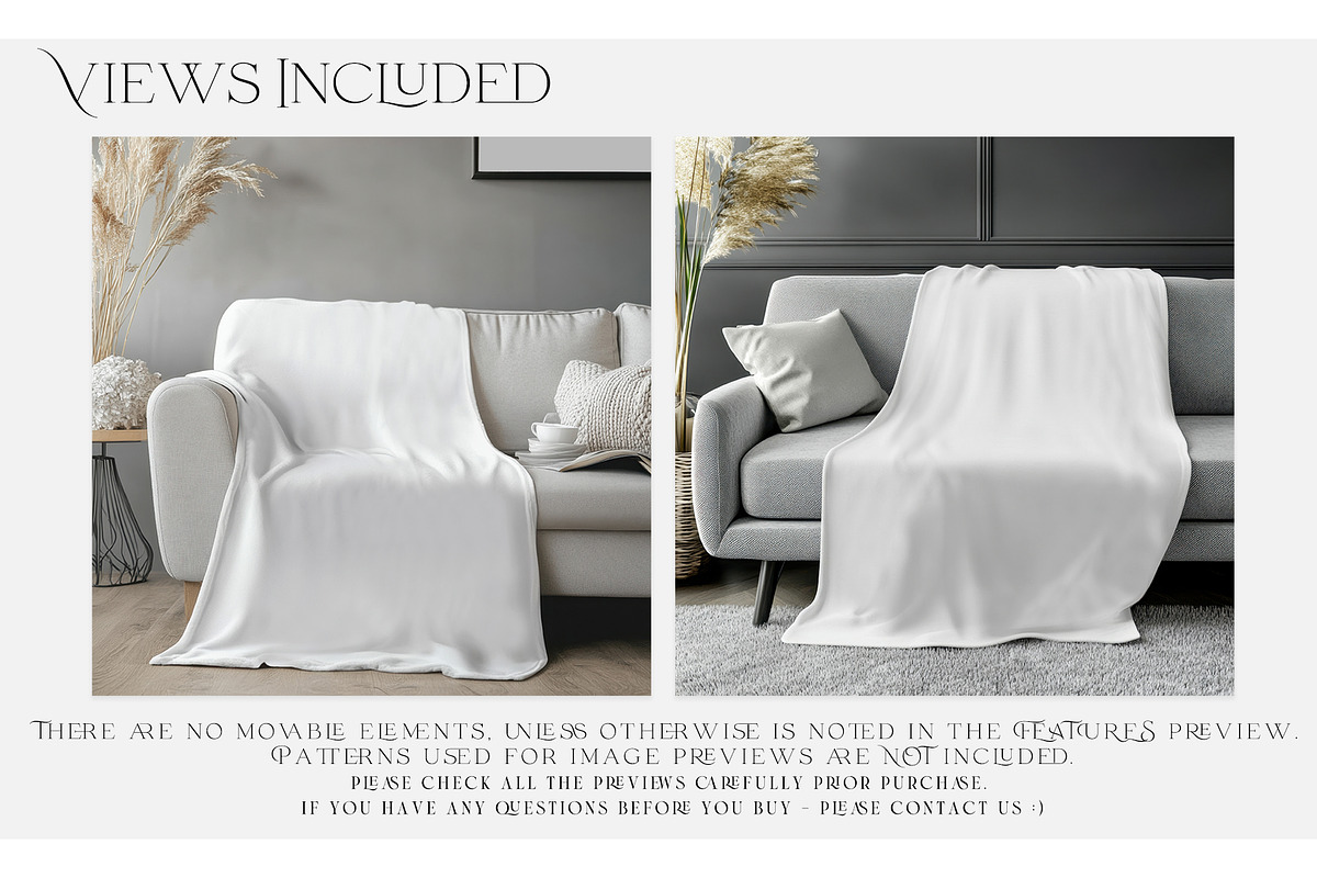 Throw Blanket Mockups, a Household Mockup by mock-ups (Photo 2 of 14)