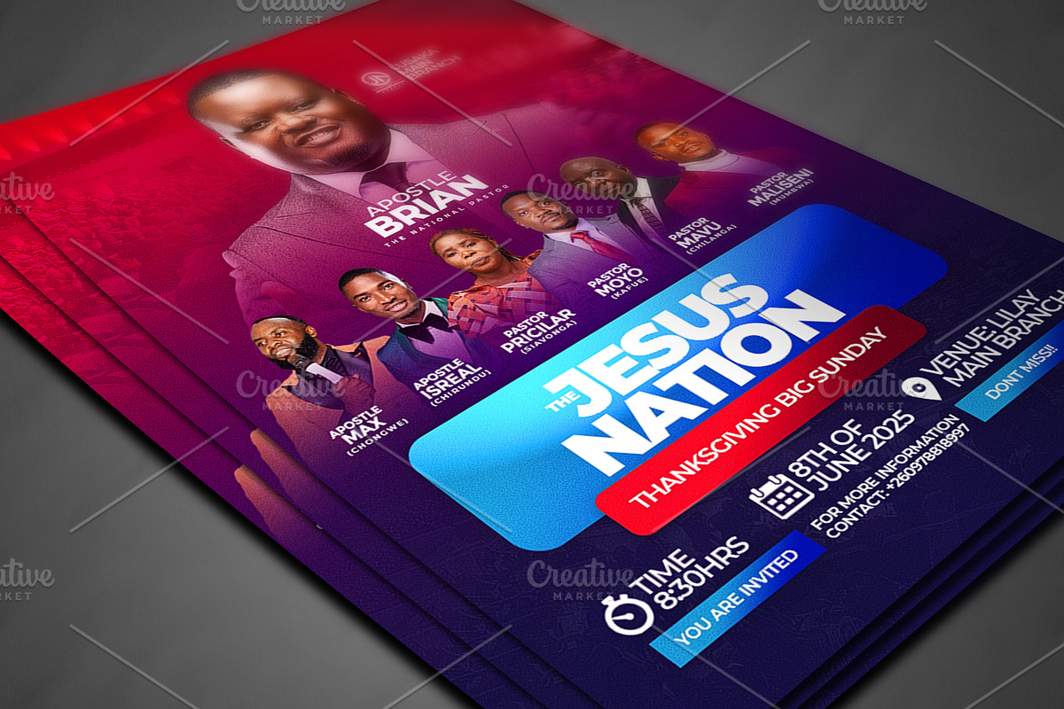 Revival Conference Flyer Template preview 2
