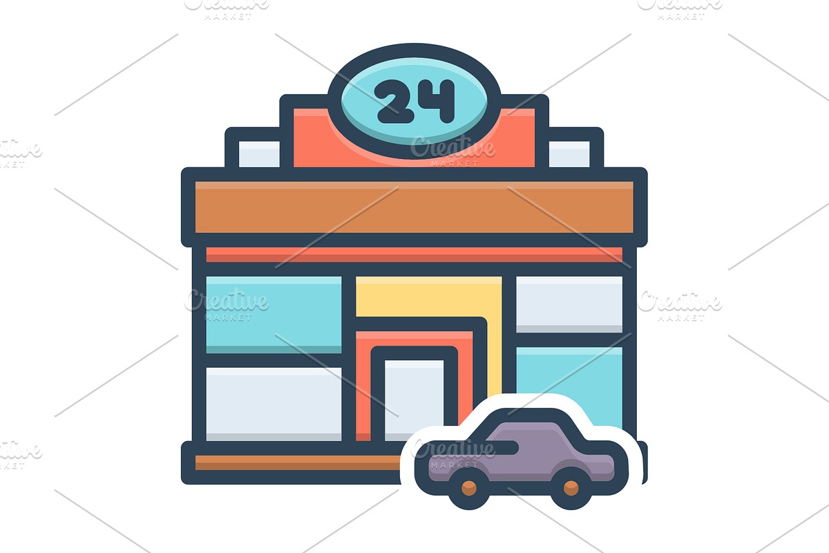 Convenience facility color icon, a Duotone Icon by Creative priyanka