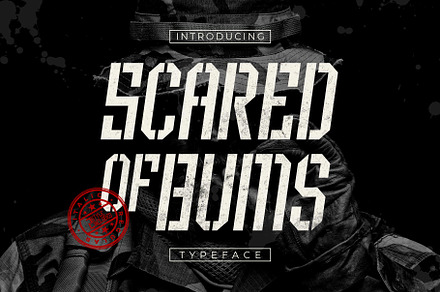 Scared of Bums Typeface, a Serif Font by alit design