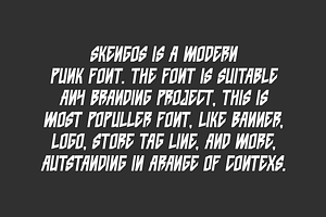 Skengos - Funky & Punk Font