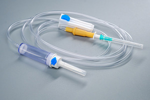 Medical infusion set Luer Slip with plastic spike for intravenous drip. Disposa, a Health & Medical Photo by Rohan Photography
