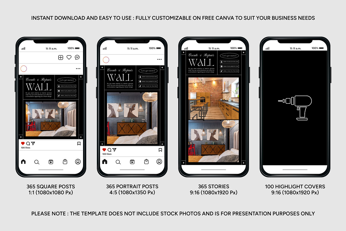 Interior Canva Template, a Social Media Template by Kalubuak (Photo 2 of 10)