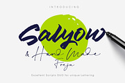 Script Fonts Duo, a Script Font by kavoon (Thumbnail 1 of 9)