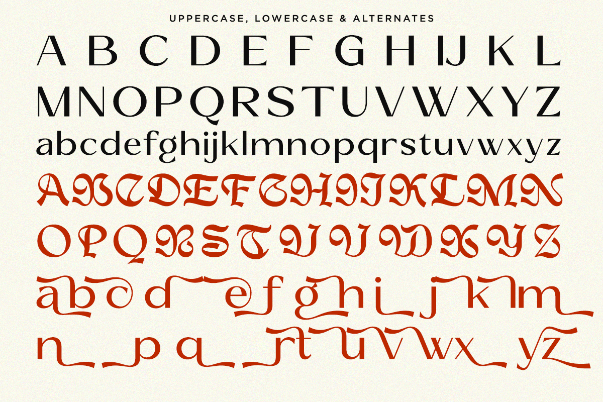 Reilyc Elegant - Blackletter Sans, a Blackletter Font by RagamKata (Photo 9 of 10)