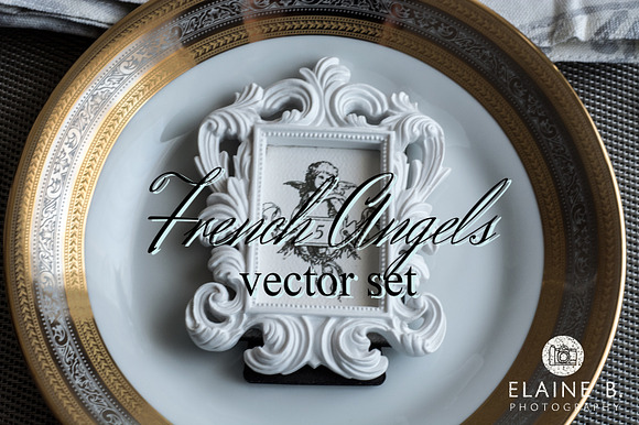 French Angels Vector Set preview 5