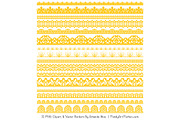 Yellow Lace Clipart Borders, an Illustration by Amanda Ilkov (Thumbnail 3 of 5)