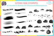 Procreate Rock Stone Brushes, a Brush Add-On by Cozy Brushery (Thumbnail 4 of 4)