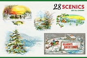 Complete Vintage Christmas Graphics, a Seasonal Illustration by French Kiss Collections (Thumbnail 20 of 28)