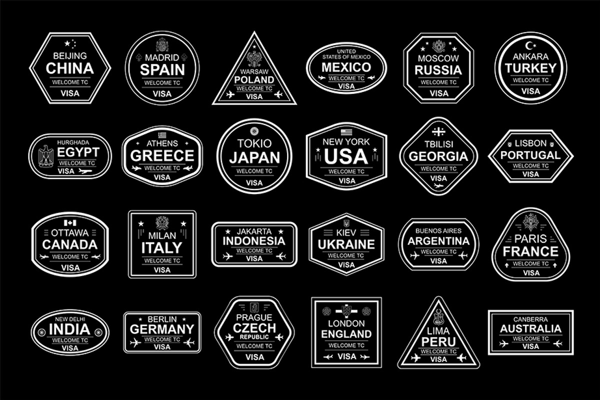Passport travel stamps of visa, an Icon by Volyk (Photo 3 of 3)