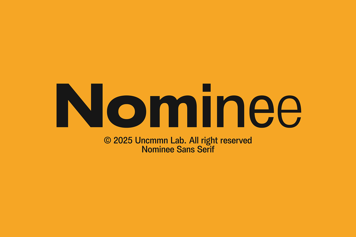 Uncmmn Nominee Sans Serif 21 Style, a Font by Kotivoro (Photo 1 of 30)