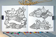 Dessert. Graphic illustrations set, a Decorative Illustration by Color and Decor (Thumbnail 7 of 7)