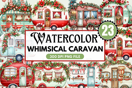 Christmas Whimsical Caravan Sublimat, an Object Graphic by Regulrcrative