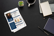 One Page Media Kit in Navy Blue [A], a Templates & Theme by ProductiveandFree (Thumbnail 9 of 11)