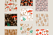 Mushroom pattern collection, a Pattern Graphic by Alona Savchuk (Thumbnail 4 of 7)