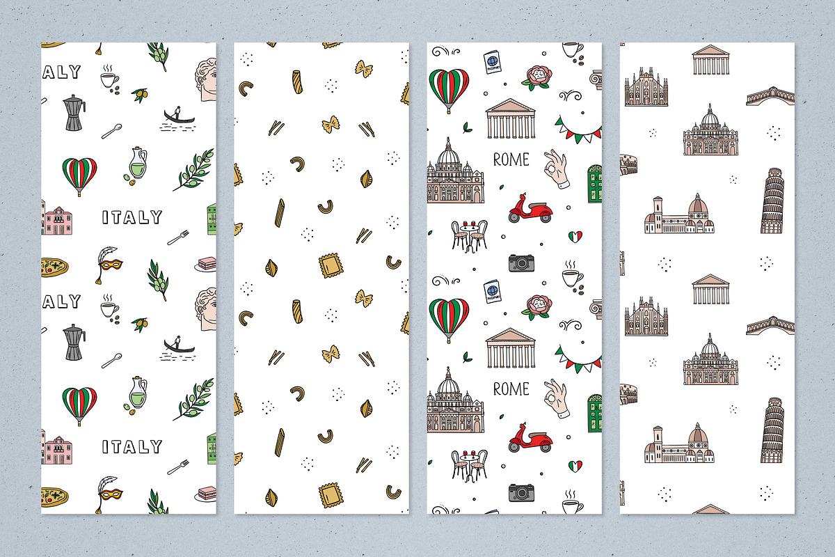 Italy Illustrations And Patterns, an Illustration by Redchocolate (Photo 6 of 8)