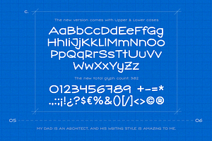 Arqui - Architect Blueprint Font