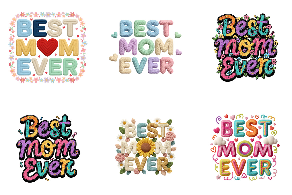 Best Mom Ever Clipart png, an Illustration by GatewayDesign (Photo 3 of 3)