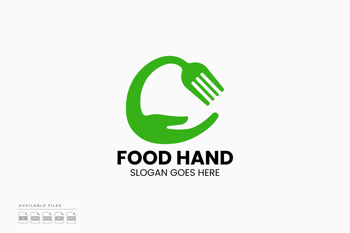 Food Hand Logo, a Branding & Logo Template by Zeer Graphic