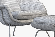 Womb Chair and Ottoman 3d model, a Furniture 3D Model by 3dmitruk (Thumbnail 13 of 15)