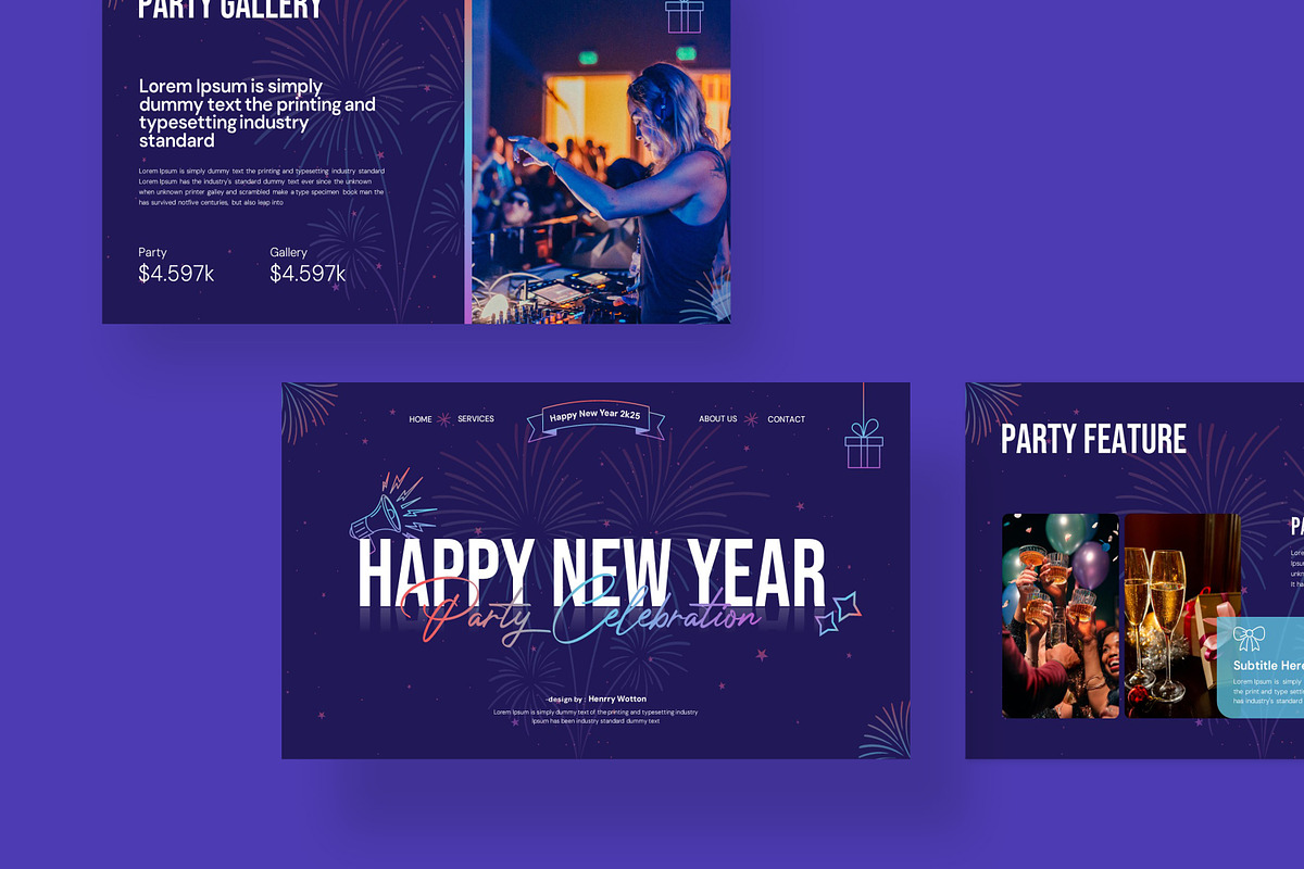 Happy New Year Presentation, a Presentation Template by evgenystudio (Photo 4 of 8)