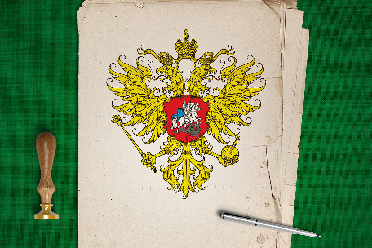 Russian Coat of Arms, a Background Graphic by inshader (Photo 1 of 5)