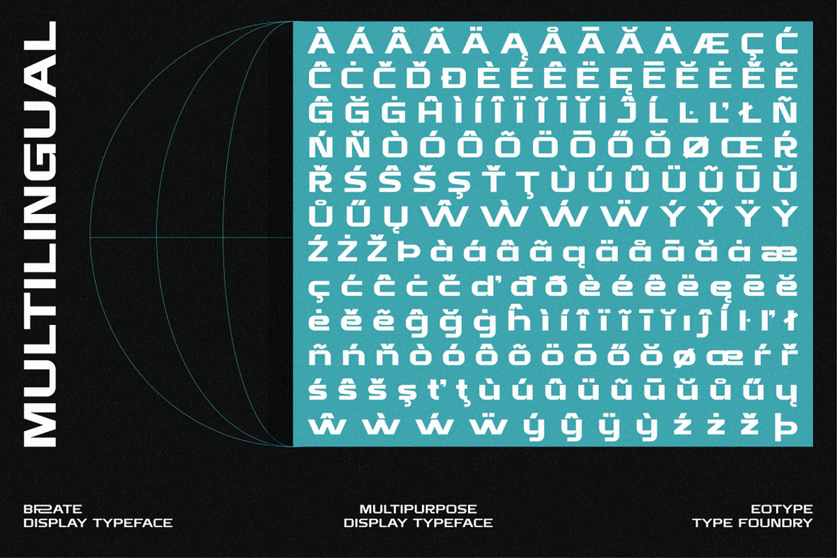 Brate, a Sans Serif Font by Eotype Studio (Photo 9 of 12)
