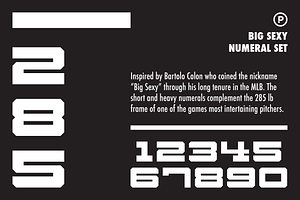 Big Sexy Numeral Set