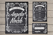 Chalk Wedding Invite, a Flyer Template by SkyvaraSupply (Thumbnail 3 of 3)