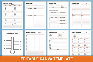 2024 Finance Tracker Canva KDP