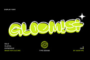 Gloomist - Bold Bubble Display Font, a Symbol Font by Jadatype.id (Thumbnail 1 of 8)