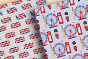 Watercolor I love London digital pap, a Pattern Graphic by designloverstudio (Thumbnail 5 of 7)