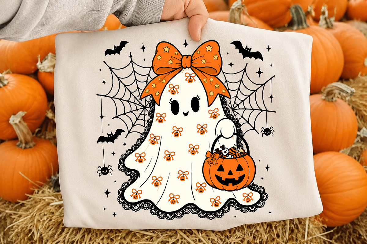 Lace Ghost Coquette PNG, Ghost, a Seasonal Illustration by Libby Wishes (Photo 2 of 4)