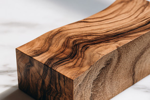 Carved Wood Fragment, Natural Grain, a Nature Photo by Virgo Studio
