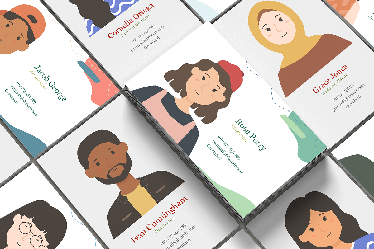 Diversity 100 Vector Avatar Pack V1, a Person Illustration by Telllu & Friends (Photo 3 of 4)