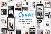 Mega Instagram & Pinterest Bundle, a Social Media Template by TheBrightGrap (Thumbnail 8 of 12)