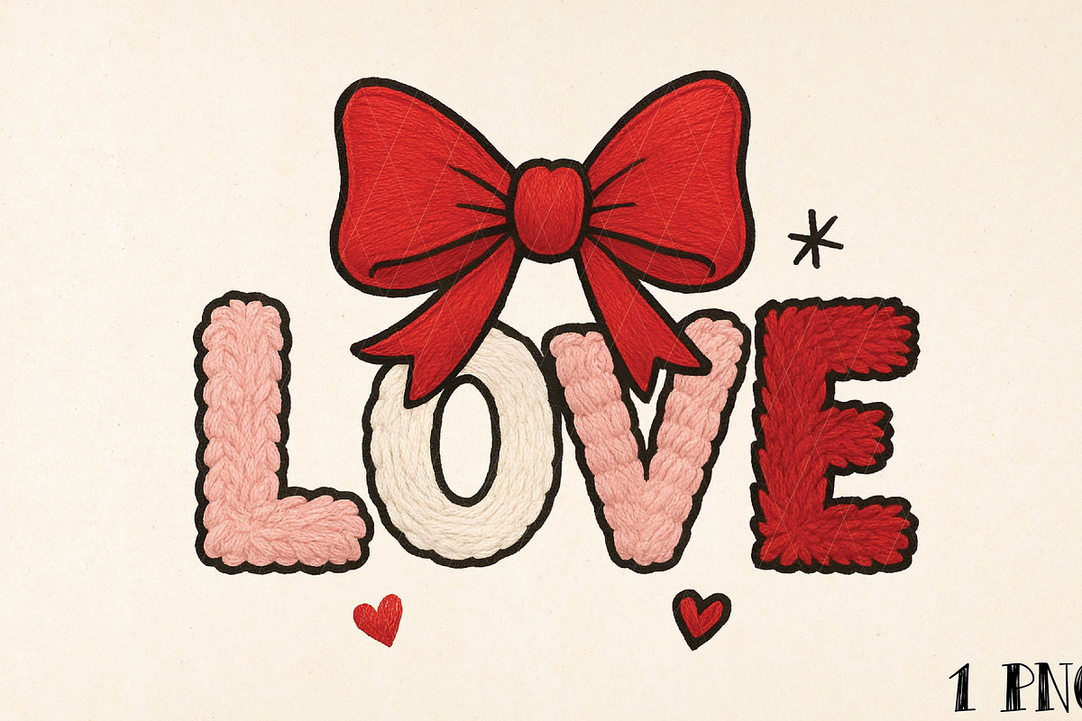 Latch Hook Yarn Crochet Love PNG, an Illustration by DreamPrint404 (Photo 1 of 8)