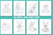 Happy Easter Dot to Activity Book, a Seasonal Illustration by Coco Bloom (Thumbnail 2 of 4)