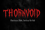 Thornvoid Razor Sharp Gothic Horror, a Handwritten Font by OWPictures (Thumbnail 1 of 11)