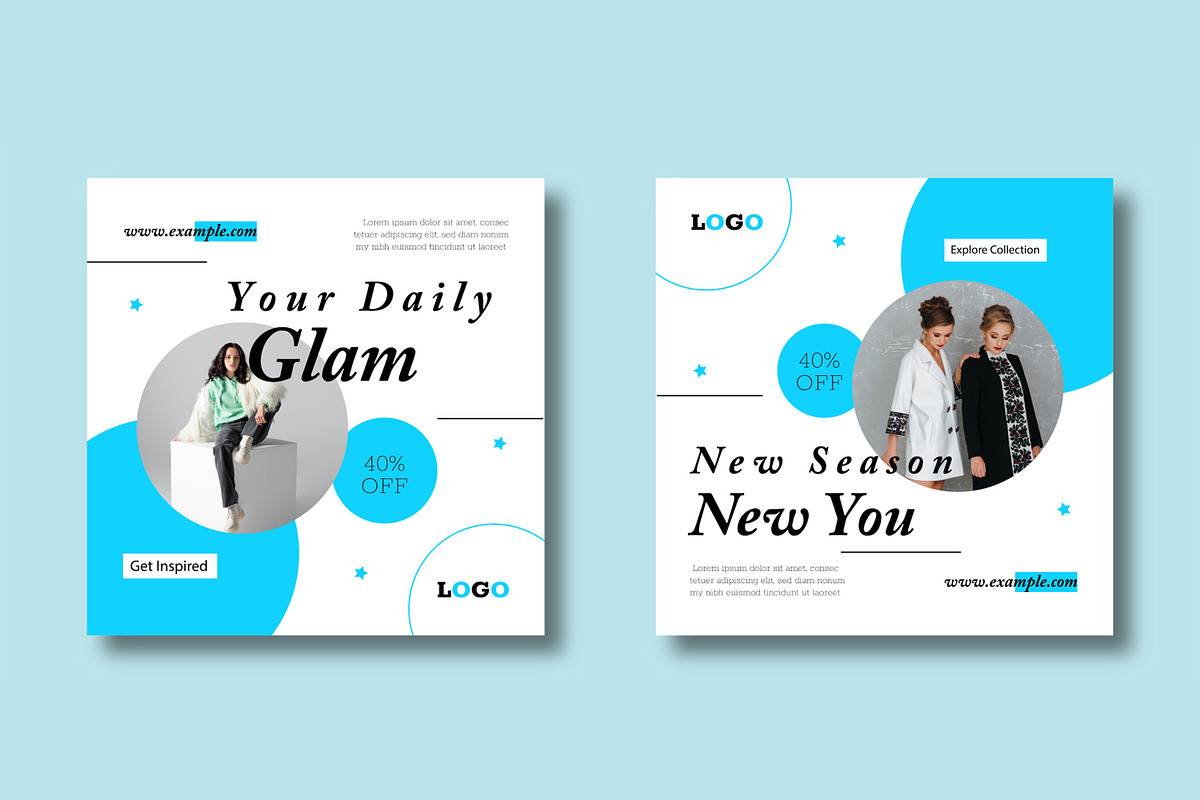 Modern Fashion Social Media Post, a Social Media Template by MightyDesign (Photo 4 of 8)