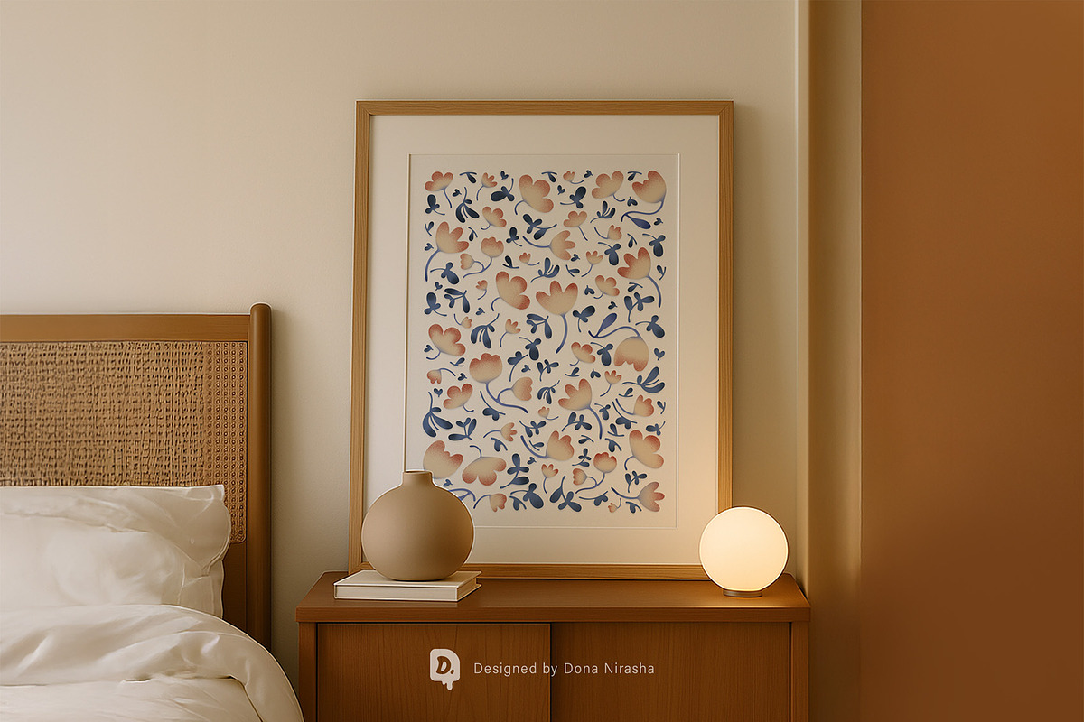 Peach Reverie Printable Wall Art, a Decorative Illustration by BloomToLife By Dona (Photo 3 of 6)