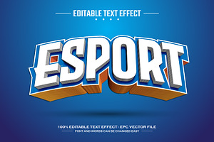 Esport 3D Editable Text Effect