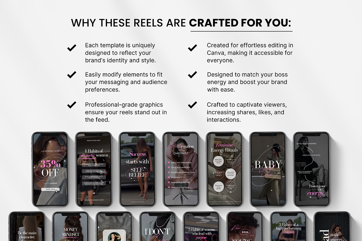 100 Boss Babe Reels Templates preview 8