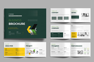 Business Brochure Template Landscape, a Brochure Template by MightyDesign
