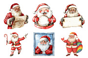 Retro Christmas Santa PNG Clipart, an Illustration by Daily.Designs (Thumbnail 5 of 5)