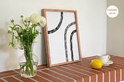 Wood Frame Mockup, PSD, 300dpi, a Print Template by LOPEstudio (Thumbnail 3 of 5)