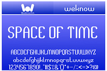 space of time font