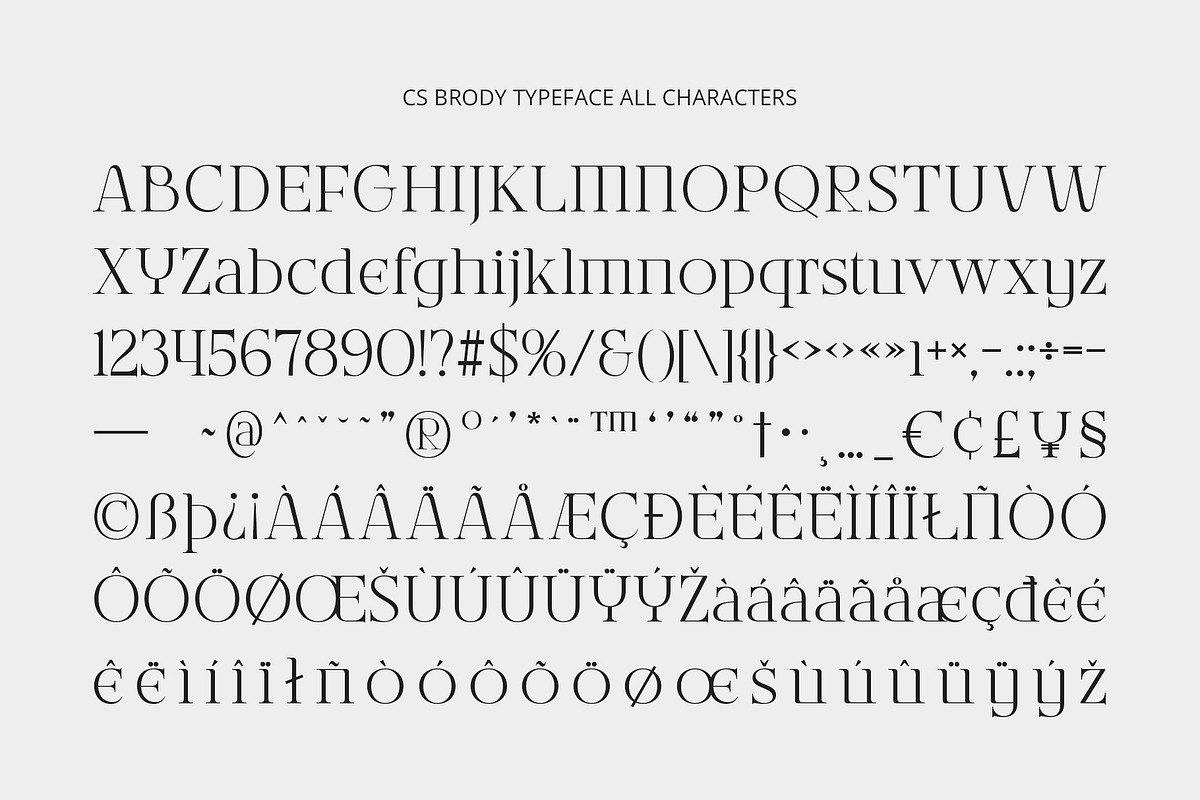 CS Brody – Classic Font, a Serif Font by Craft Supply Co. (Photo 8 of 8)