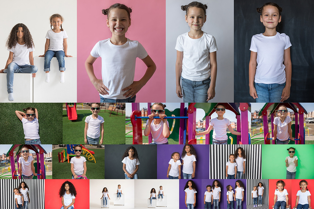 100 Kid's T-Shirt Mock-Up 2018 #22, a Shirt Mockup by Freeman Studio (Photo 8 of 107)